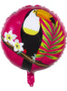 Ballon aluminium toucan deux couleurs (45 cm) - Toucan Party