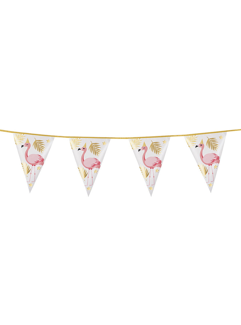 Guirlande aluminium flamants roses - Flamingo Party