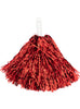 Pompons rouges métalliques