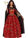 Cape noire en satin à capuche