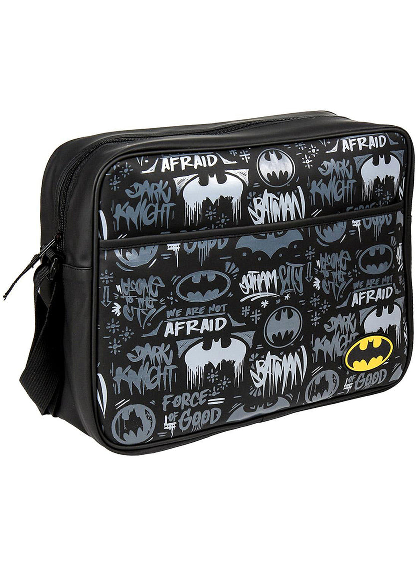 Sac à bandoulière Batman blanc et noir - DC Comics