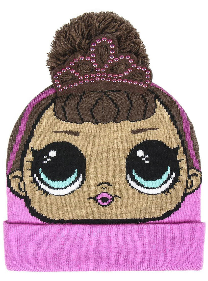 Bonnet LOL Surprise rose fille