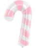 Ballon canne à sucre rose et blanc (74 cm)