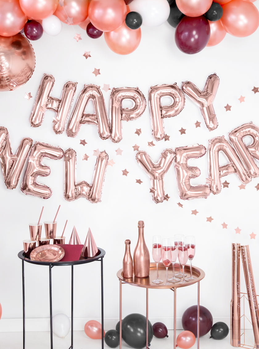 6 chapeaux rose gold brillants