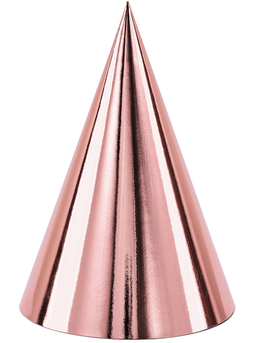 6 chapeaux rose gold brillants