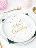 20 Serviettes en papier de noël Merry Christmas en forme de sapin x 16,5 cm)