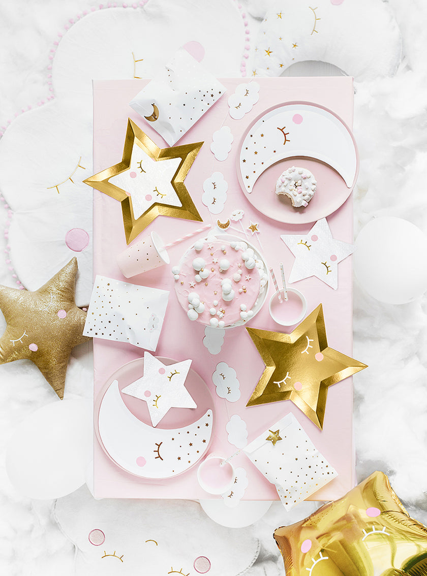 20 Serviettes en papier en forme d'étoile - Unicorn Collection