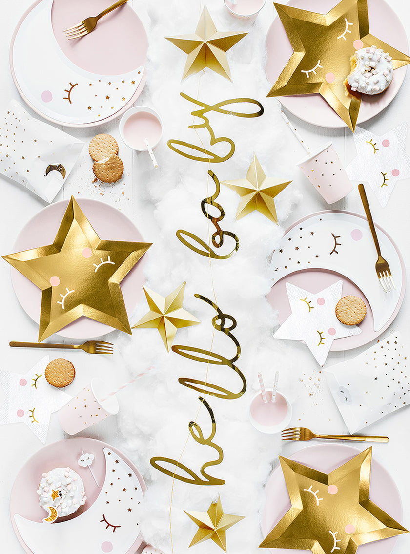 20 Serviettes en papier en forme d'étoile - Unicorn Collection