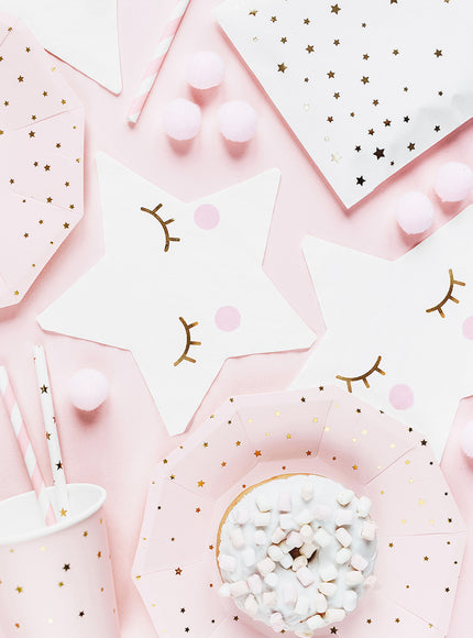 20 Serviettes en papier en forme d'étoile - Unicorn Collection