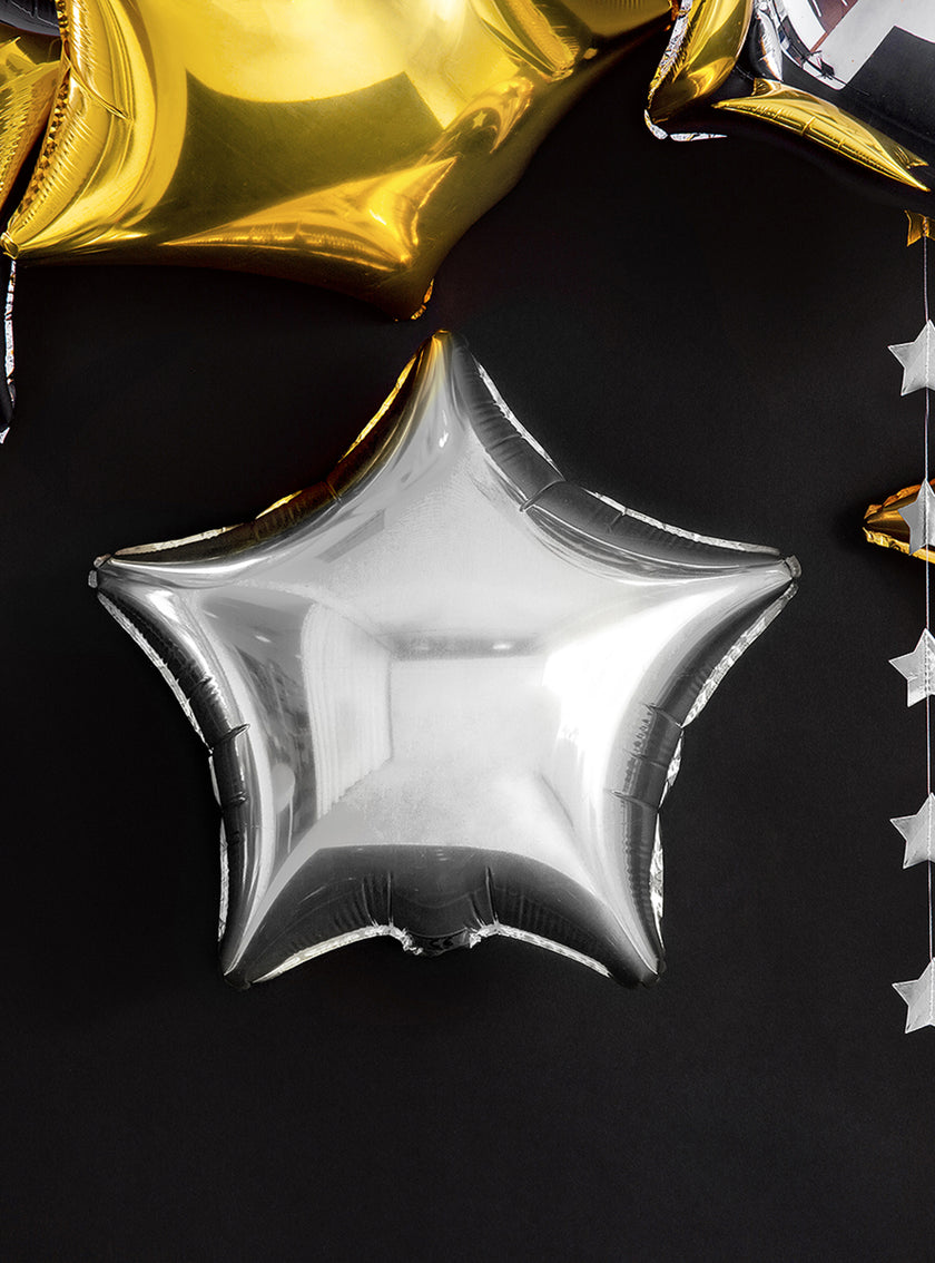 Guirlande étoiles argentées (3,6 m)