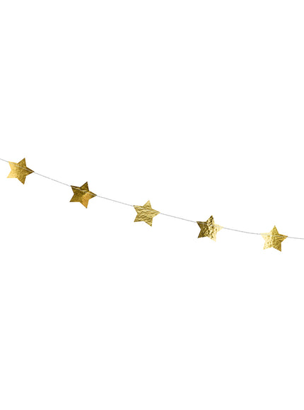 Guirlande étoiles dorées (3,6 m)