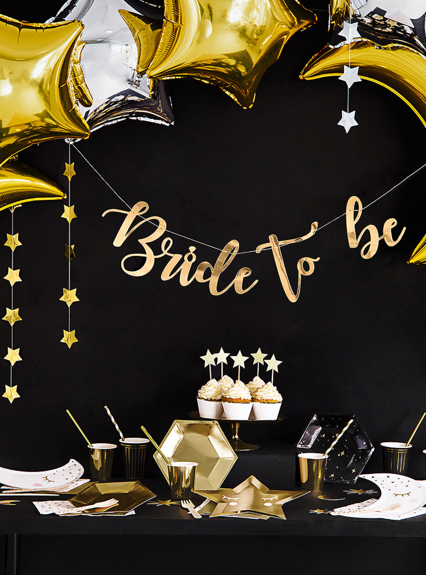 Guirlande étoiles dorées (3,6 m)