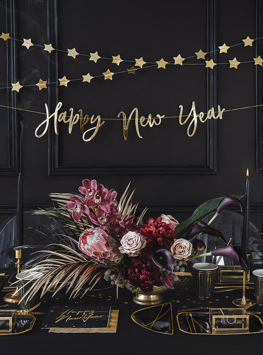 Guirlande étoiles dorées (3,6 m)