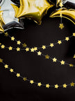Guirlande étoiles dorées (3,6 m)