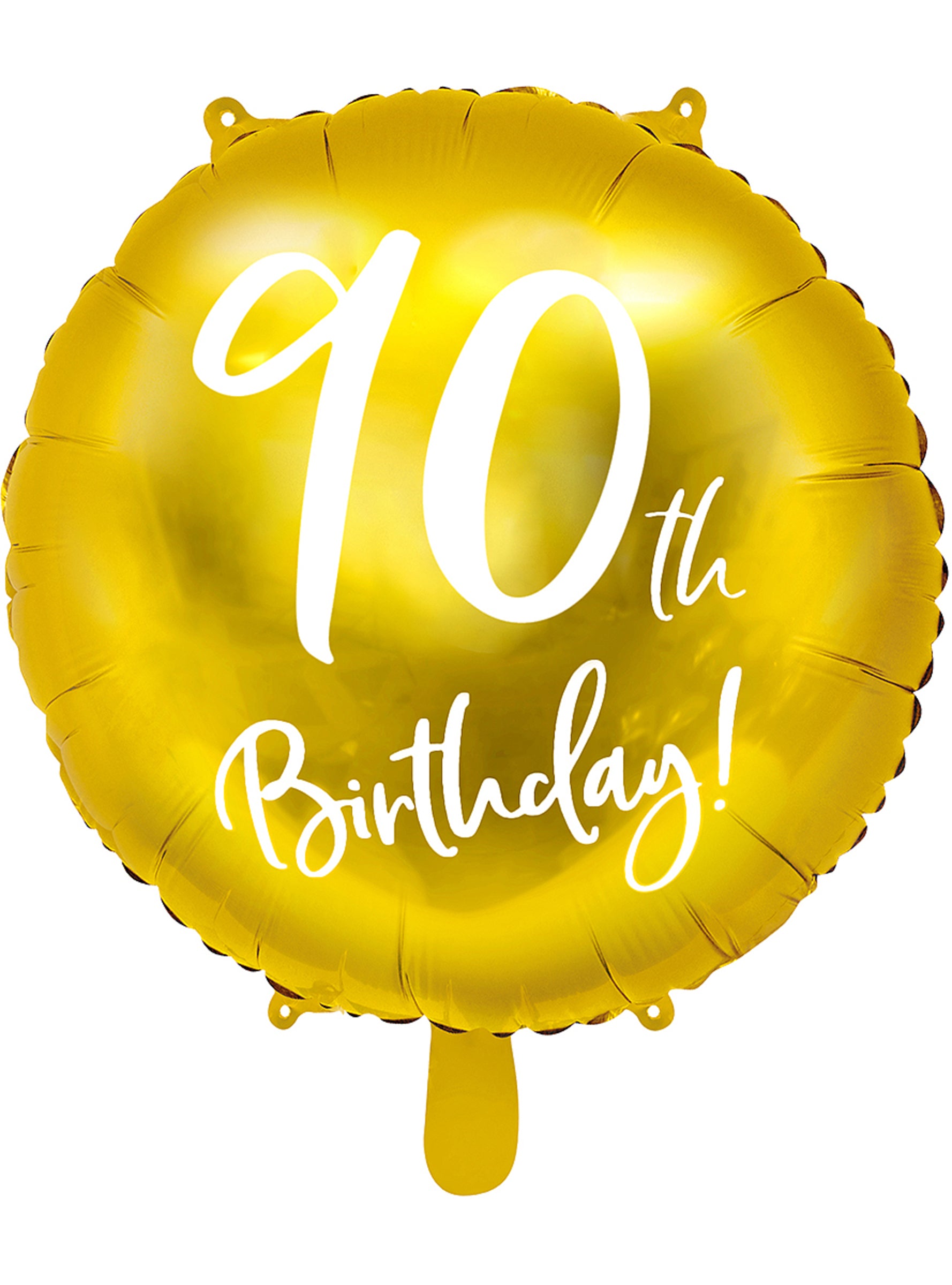 Ballon 90 th Birthday doré (45 cm)