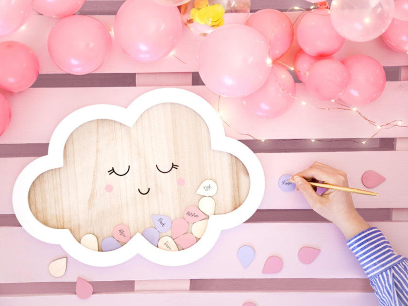 Livre d'or en forme de nuage - Baby Shower Party