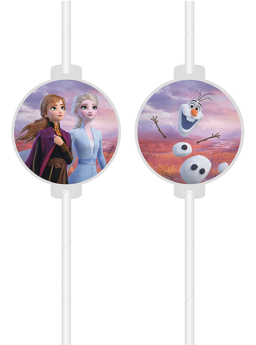 4 pailles La reine des neiges 2