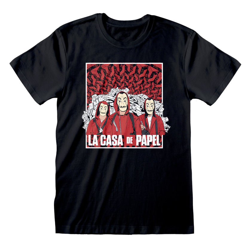T-shirt La Casa de Papel noir adulte
