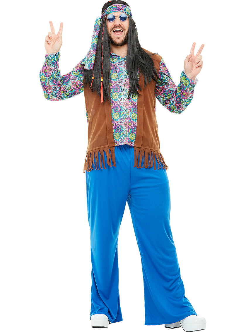 Déguisement hippie homme grande taille