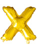 Ballon lettre X doré (102 cm)