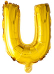 Ballon lettre U doré (102 cm)