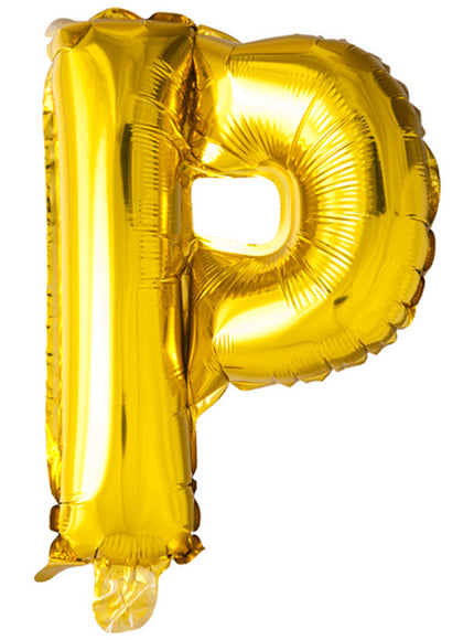 Ballon lettre P doré (102 cm)