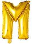 Ballon lettre M doré (102 cm)