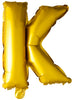 Ballon lettre K doré (102 cm)