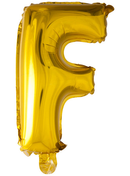 Ballon lettre F doré (102 cm)