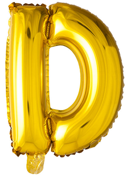 Ballon lettre D doré (102 cm)