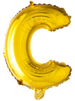 Ballon lettre C doré (102 cm)