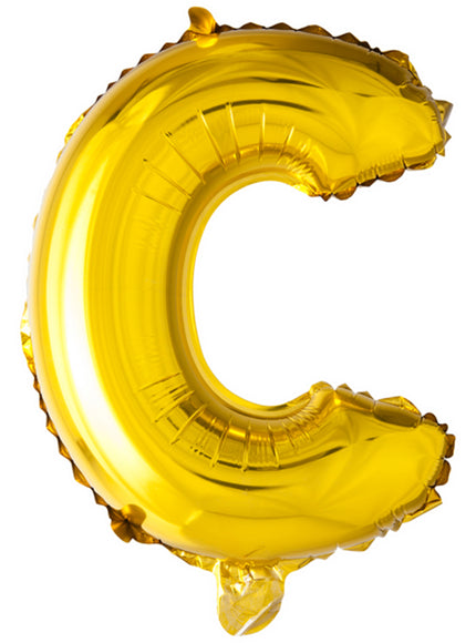 Ballon lettre C doré (102 cm)