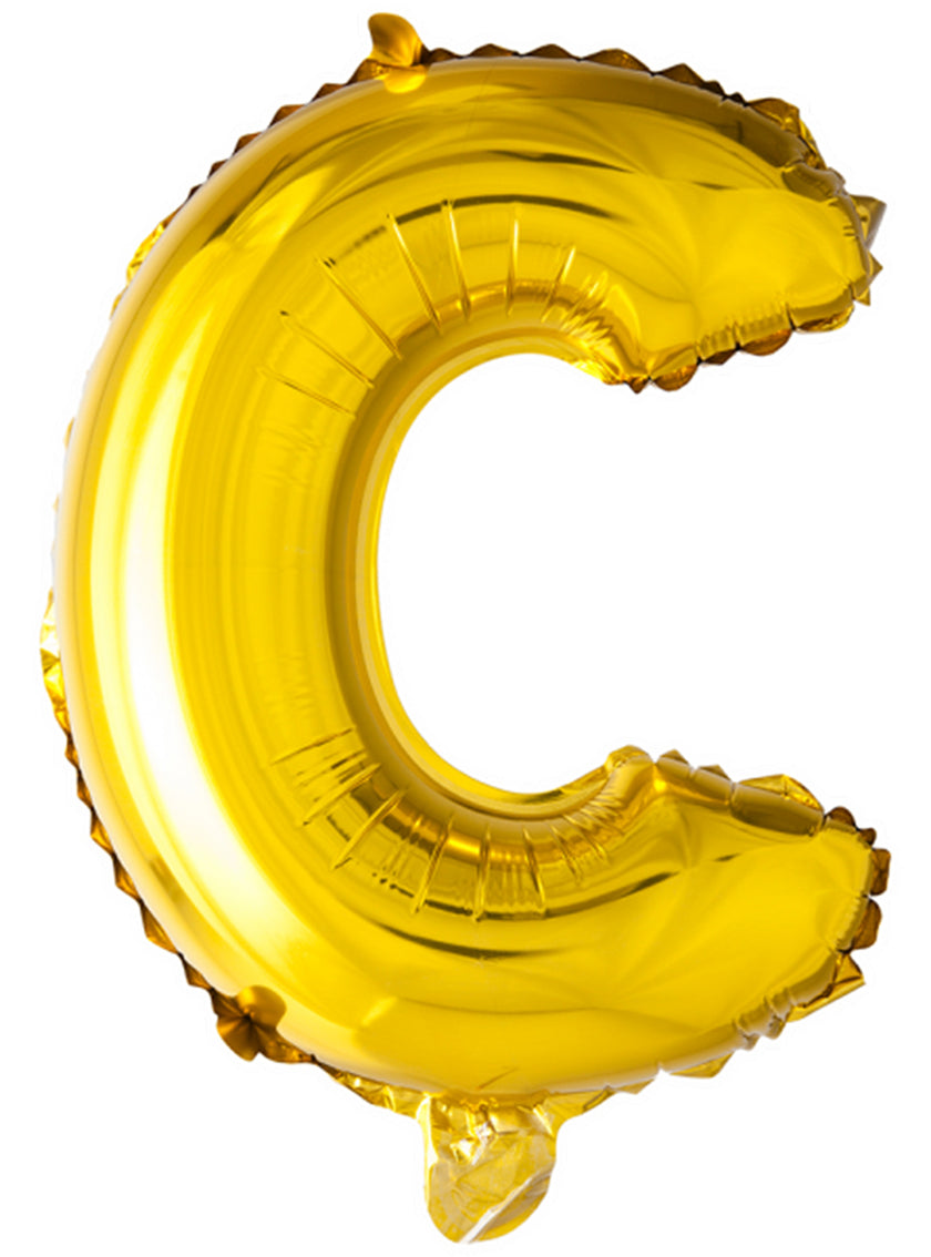 Ballon lettre C doré (102 cm)