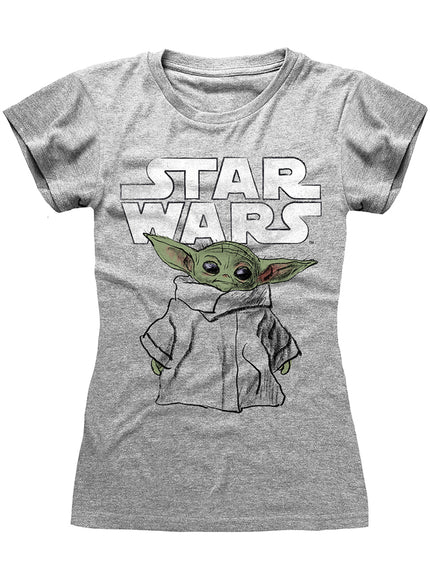 T-shirt Baby Yoda femme - The Mandalorian Star Wars