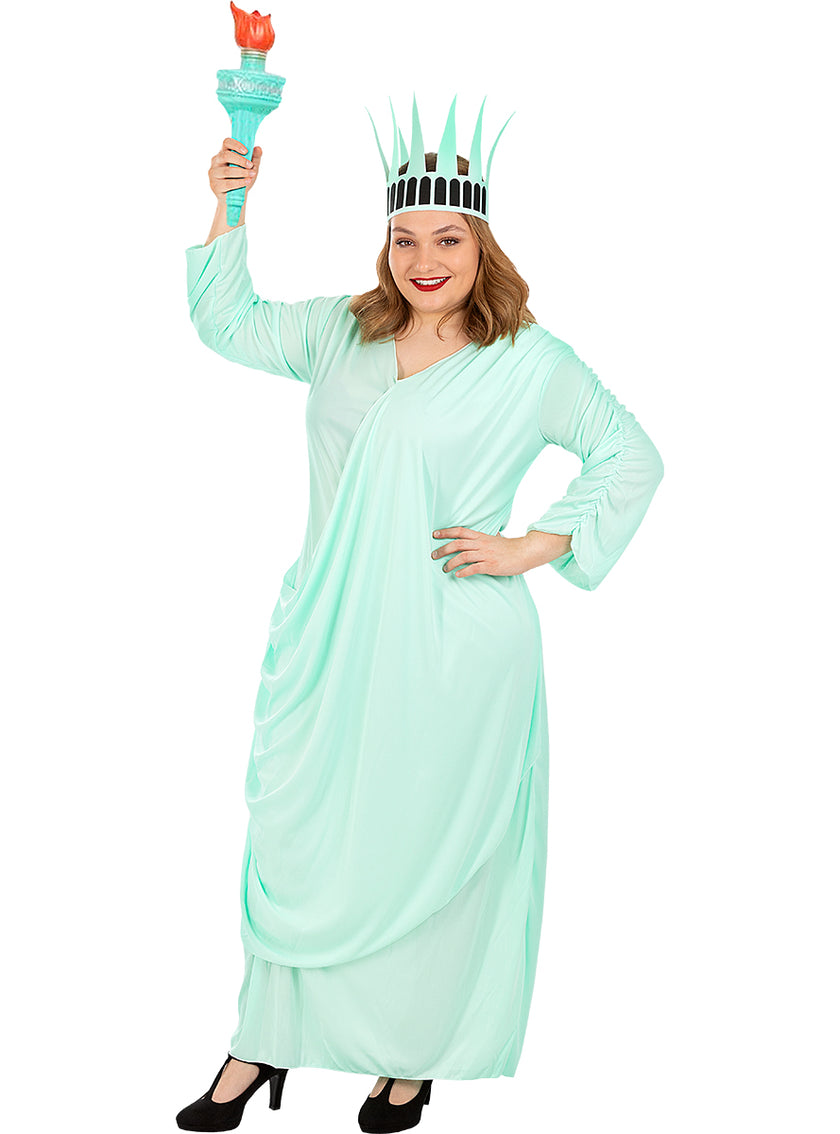 Déguisement statue de la liberté grande taille