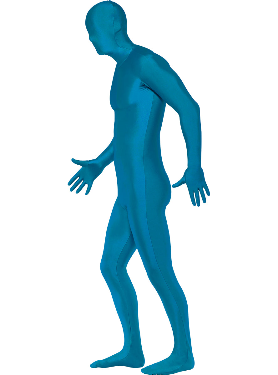 Déguisement seconde peau bleu adulte grande taille