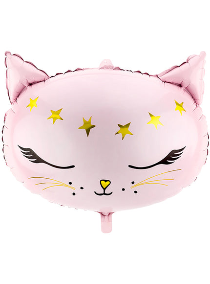Ballon chat rose en alu (48 cm) - Meow Party