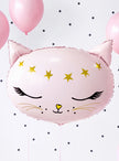 Ballon chat rose en alu (48 cm) - Meow Party