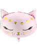 Ballon chat rose en alu (48 cm) - Meow Party