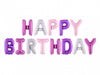 Ballons Happy Birthday tons violets variés (340 cm) - Celebration Party