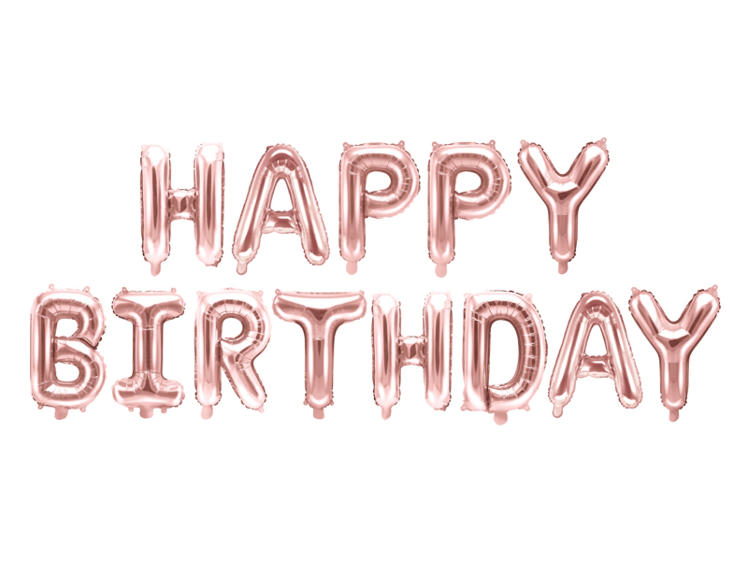 Ballons Happy Birthday tons roses variés (340 cm) - Celebration Party