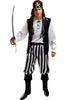 Déguisement pirate à rayures homme - Collection Blanc et Noir