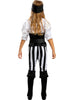 Déguisement pirate à rayures fille - Collection Blanc et Noir