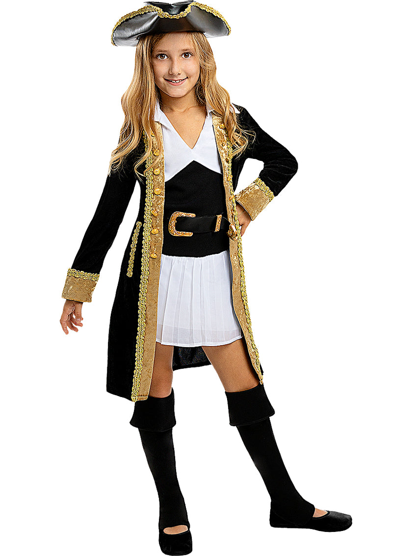 Déguisement pirate deluxe fille - Collection colonial