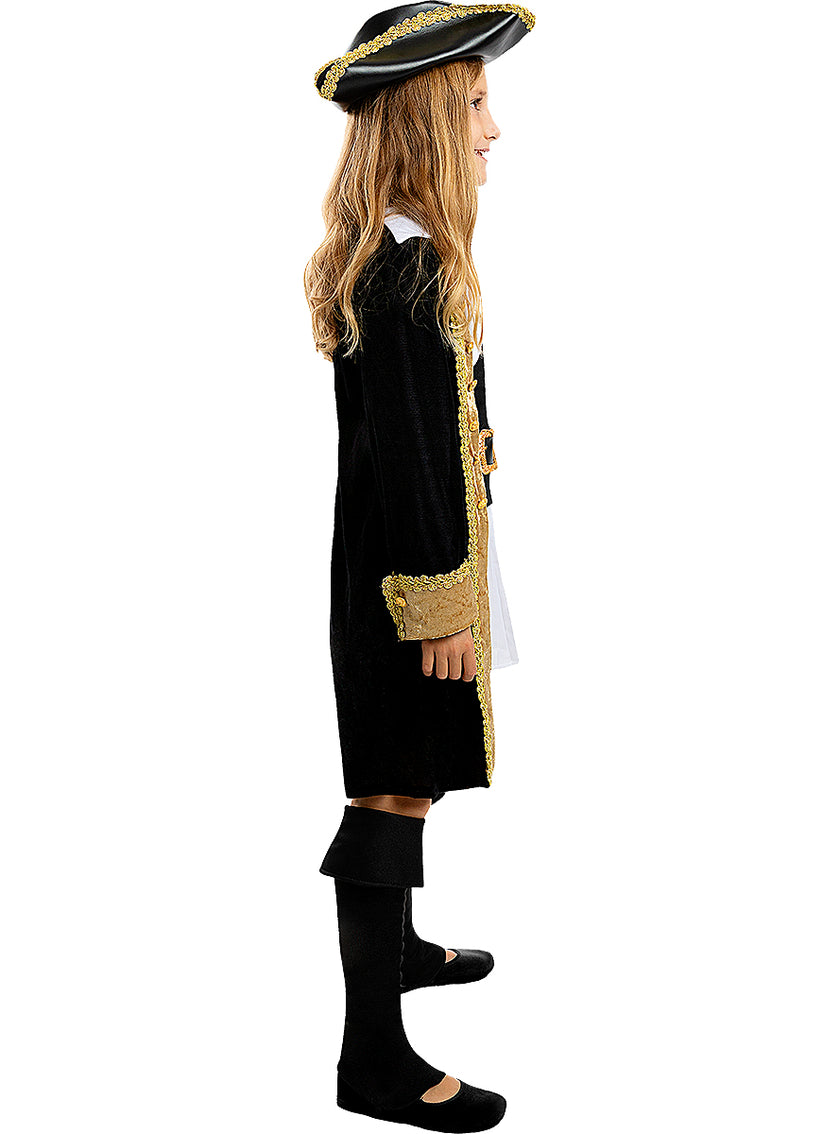 Déguisement pirate deluxe fille - Collection colonial