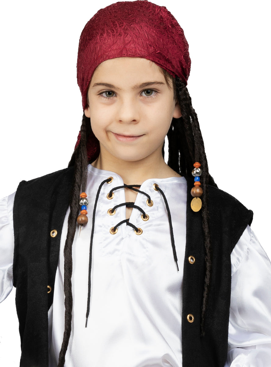 Bandana avec dreadlocks enfant