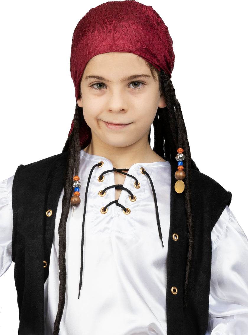 Bandana avec dreadlocks enfant