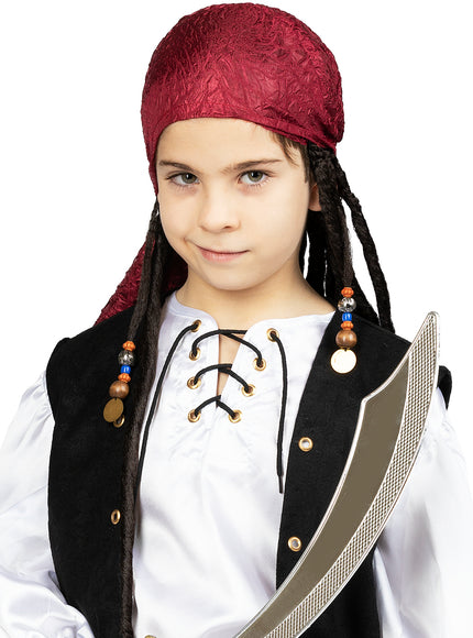 Bandana avec dreadlocks enfant