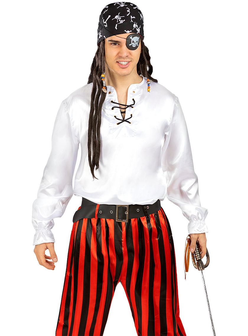 Chemise pirate blanche