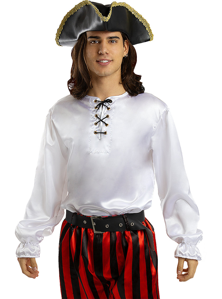 Chemise pirate blanche